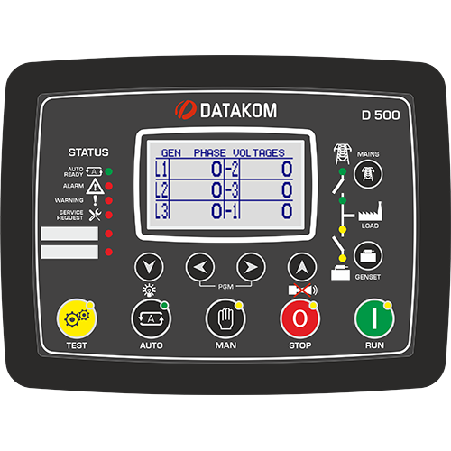 D-500 MK3 Gelişmiş Jeneratör Kontrol Cihazı