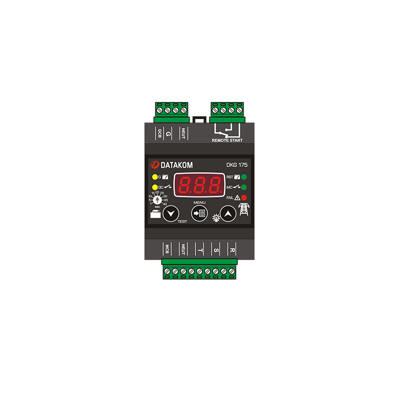 DKG-175 Din Rail Mounted ATS Controller